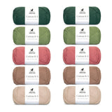 ANYDAY Cotton 8/4 Colorbag 10-pak