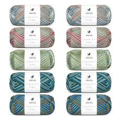 ANYDAY Cotton 8/4 Print Colorbag ​​10-Pack