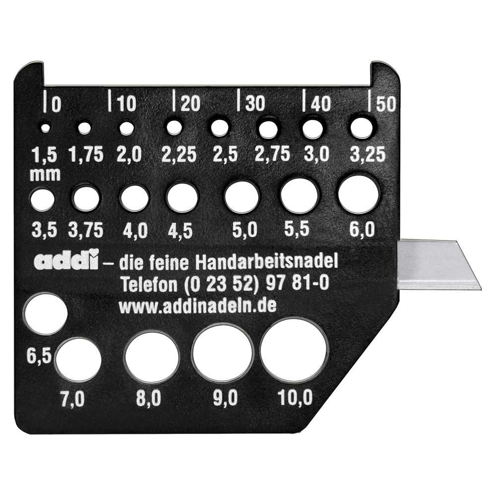 Addi Dimensie Pind Meter met meszwart