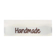 Go Handmade Vævede Labels Dobbeltsidet 50 x 11,5mm "Handmade" 10 stk.