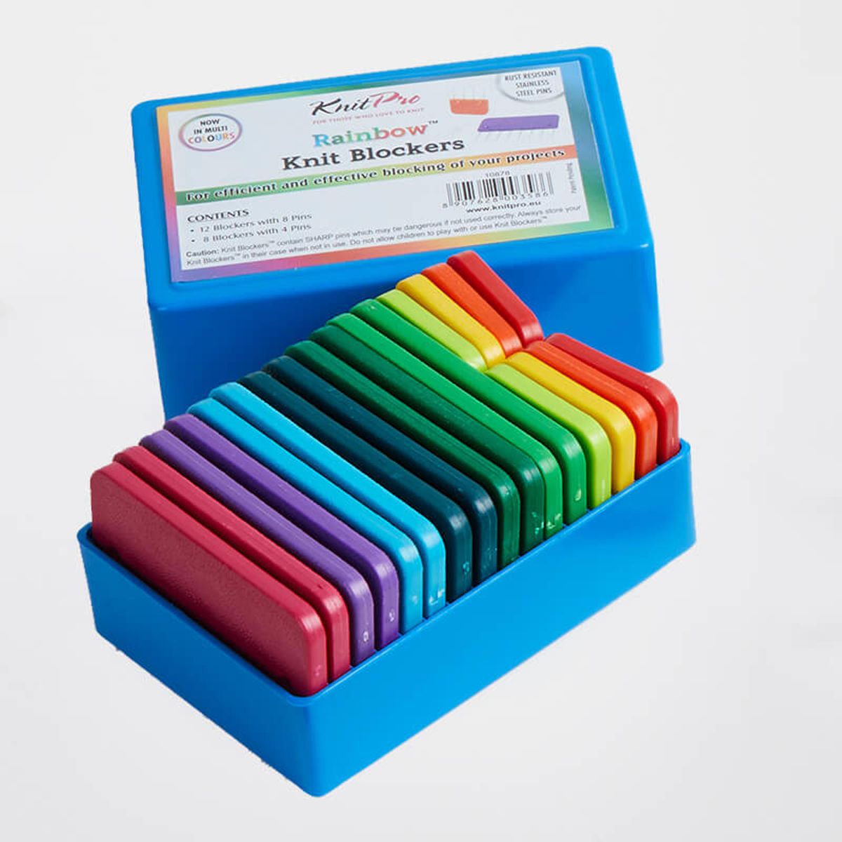 Strikkeblokker Rainbow 20 stk