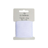 Go Handmade polyestersnover 10m x 1,5 mm wit